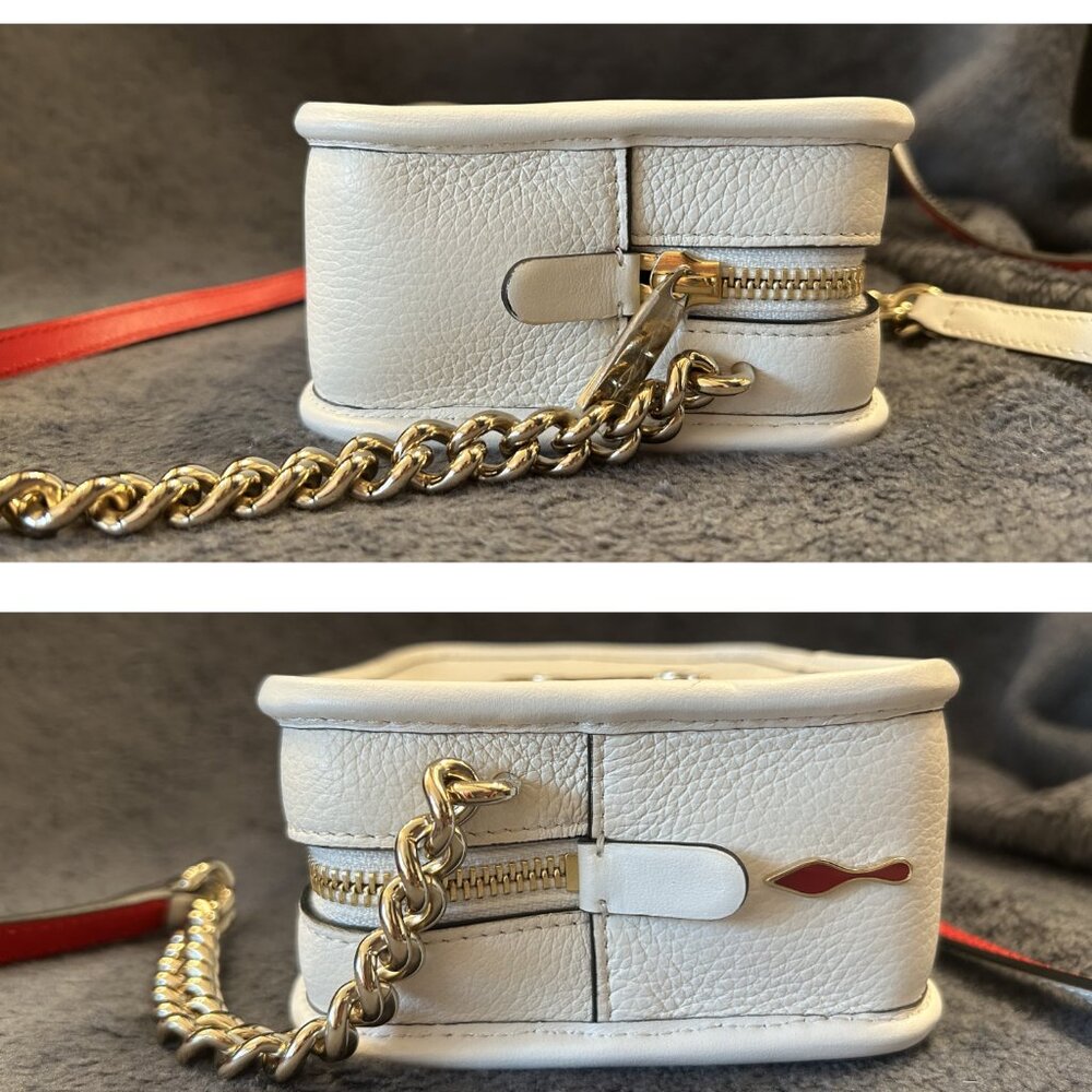 Christian Louboutin Radioloubi Small Crossbody — Bianco Calf Leather - Picture 5 of 14